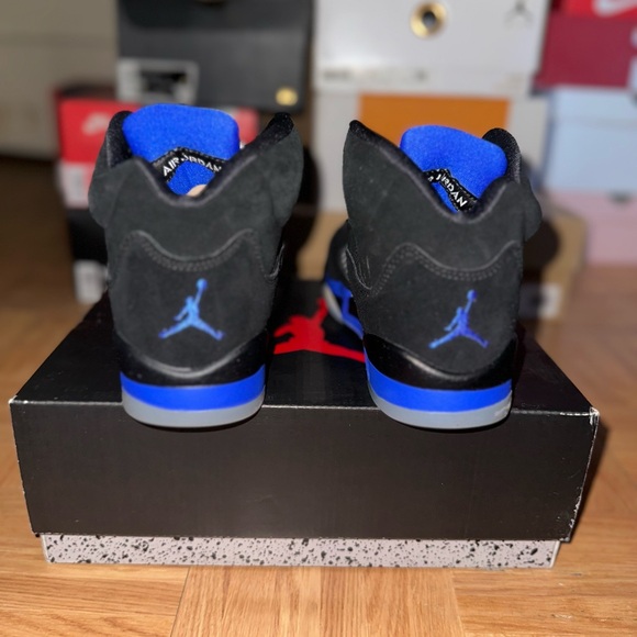 AIR JORDAN 5 RETRO 
BLACK/RACER BLUE - Picture 3 of 4